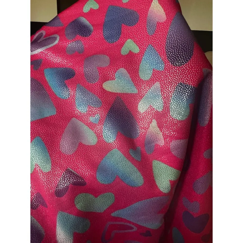 Heart Leotard Biketard Size 110 4-5 Dance Gymnastics